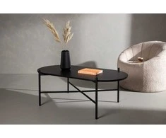 Venture Design Sofos stalas, Pueblo, 120x60 cm, Juodas