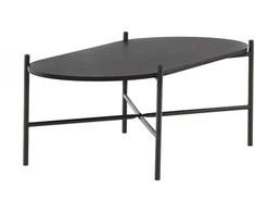 Venture Design Sofos stalas, Pueblo, 120x60 cm, Juodas