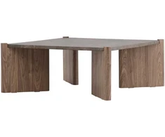 Venture Design Sofos stalas, Rogaland, 100x100x40 cm, Ruda