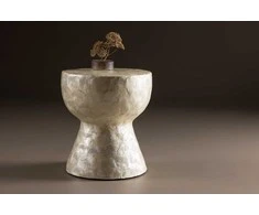 Venture Design Sofos stalas, Sandön, ⌀40 cm, Beždžio spalva