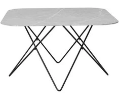 Venture Design Sofos stalas, Tristar, 80x80x50 cm, Juoda/Pilka