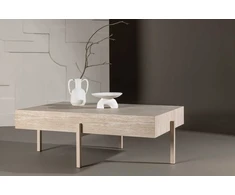 Venture Design Sofos stalas, Vadholmen, 130x80 cm, baltas atspalvis