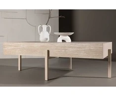 Venture Design Sofos stalas, Vadholmen, 130x80 cm, baltas atspalvis