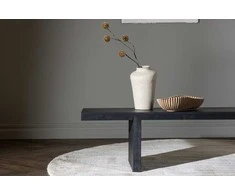 Venture Design Sofos stalas, Yakunik, 120x38 cm, Juodas