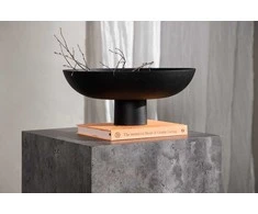 Venture Design Sofos stalas, York, 40x40 cm, Tamsiai pilka
