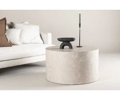 Venture Design Sofos stalas, York, ⌀80 cm, Bež.