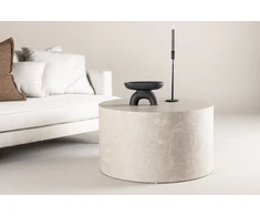 Venture Design Sofos stalas, York, ⌀80 cm, Bež.