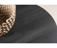 Venture Design Sofos stalas, York, ⌀80 cm, Juodas