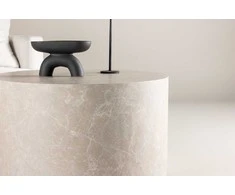 Venture Design Sofos stalas, York, ⌀80 cm, Bež.