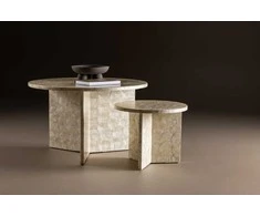Venture Design Sofos staliukų rinkinys 70x40 cm šviesiai pilkas Capiz