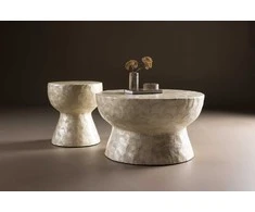 Venture Design Sofos staliukų rinkinys 70x40 cm šviesiai pilkas Capiz