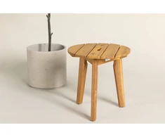 Venture Design Šoninis stalas, Chania, ø 40 cm, Natūrali