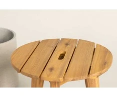 Venture Design Šoninis stalas, Chania, ø 40 cm, Natūrali