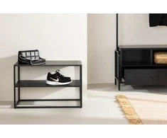 Venture Design Šoninis stalas, Curitiba, 70x33 cm, Juodas