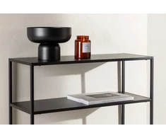 Venture Design Šoninis stalas, Georgetown, 80x30 cm, Juodas
