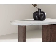 Venture Design Šoninis stalas, Grönvik, 70x45 cm, šviesiai pilka