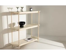 Venture Design Šoninis stalas, Heim lentyna, 120x120 cm, balintas