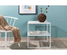 Venture Design Šoninis stalas, Netz, 60x55x55 cm, Balta