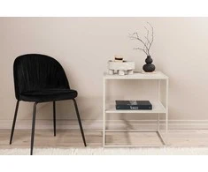Venture Design Šoninis stalas, „Netz“, 60x55x55 cm, Bežinis