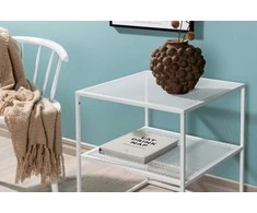 Venture Design Šoninis stalas, Netz, 60x55x55 cm, Balta