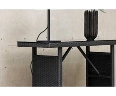 Venture Design Šoninis stalas, Padova, 120x40 cm, Juodas