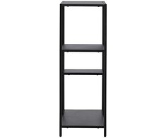 Venture Design Šoninis stalas, Puno, 80x30 cm, Juodas
