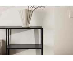 Venture Design Šoninis stalas, Puno, 80x30 cm, Juodas