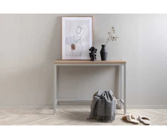 Venture Design Šoninis stalas, Rise, 110x30x80 cm, Pilka