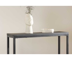Venture Design Šoninis stalas, Rise, 30x110 cm, Juodas
