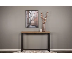 Venture Design Šoninis stalas, Rise Sidobord, 110x30x80 cm, Juodas