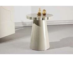 Venture Design Šoninis staliukas 45x55 cm, smėlio spalvos, MDF