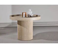 Venture Design Šoninis staliukas Krille 60x45 cm Smėlio spalvos