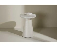 Venture Design Šoninis staliukas Lanzo 35x45 cm baltas MDF