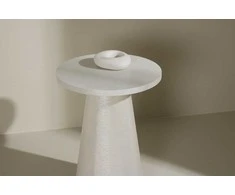 Venture Design Šoninis staliukas Lanzo 35x45 cm baltas MDF