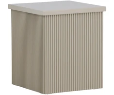 Venture Design Šoninis staliukas Lenox 40x40x45 cm smėlio spalvos MDF