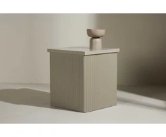 Venture Design Šoninis staliukas Lenox 40x40x45 cm smėlio spalvos MDF