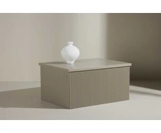 Venture Design Šoninis staliukas Lenox 80x60x40 cm smėlio spalvos MDF