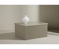 Venture Design Šoninis staliukas Lenox 80x60x40 cm smėlio spalvos MDF