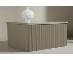 Venture Design Šoninis staliukas Lenox 80x60x40 cm smėlio spalvos MDF