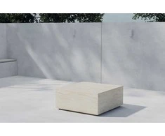 Venture Design Šoninis staliukas Lissabon 80x80x35 cm Smėlio spalvos