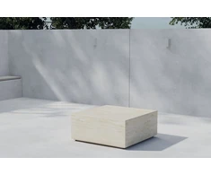 Venture Design Šoninis staliukas Lissabon 80x80x35 cm Smėlio spalvos