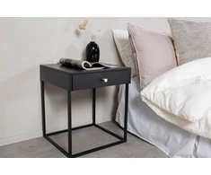 Venture Design Šoninis staliukas, plienas, juodas