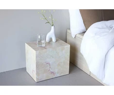 Venture Design Šoninis staliukas York 30x35x25 cm Smėlio spalvos