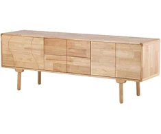Venture Design Spintelė Skärhamn 180x45x65 cm Guminė mediena Natūrali