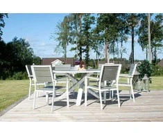Venture Design Stalas, Parma, ø140 cm, Balta/Pilka