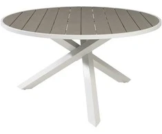 Venture Design Stalas, Parma, ø140 cm, Balta/Pilka