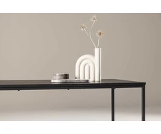 Venture Design Staliukas prie sofos, Mallan, 120x60 cm, Juodas
