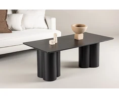 Venture Design Staliukas prie sofos, Olivia, 120x60 cm, Juodas