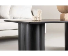 Venture Design Staliukas prie sofos, Olivia, 120x60 cm, Juodas