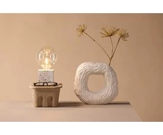 Venture Design Stalo lempa, Rilche, 9x9x9 cm, Pilka